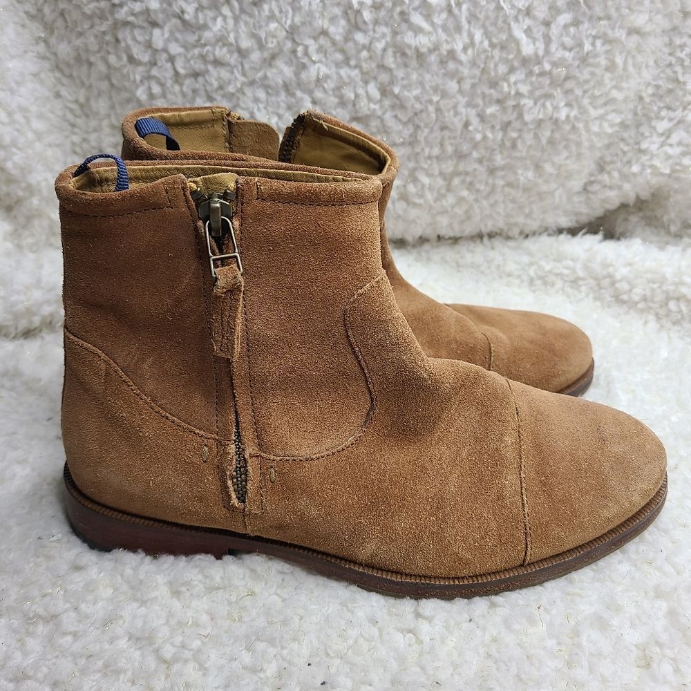Sacchetto Construction J Shoes Navarra Short Tan Suede Boots‎ sz 7